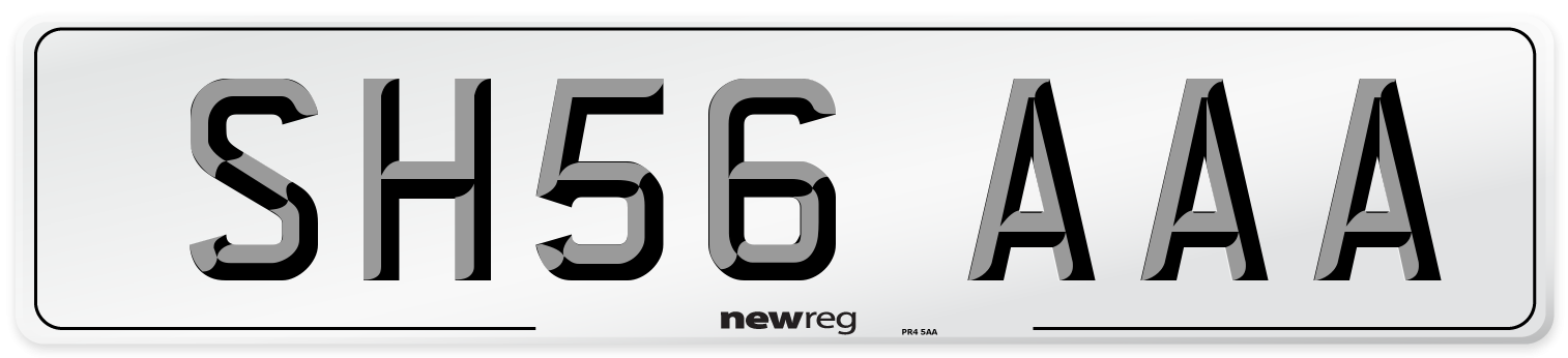 SH56 AAA Number Plate from New Reg